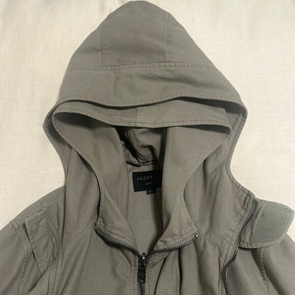 All Saints Olive Green Field Jacket - Picture 4 of 7